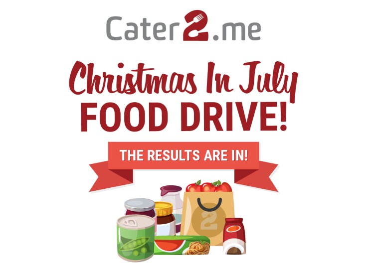 Christmas in July food drive results